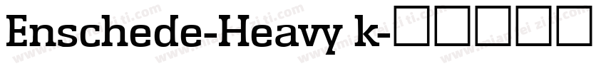Enschede-Heavy k字体转换